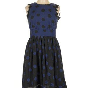 Corey Lynn Calter Anthropologie Polka Dot Open Back Dress 10